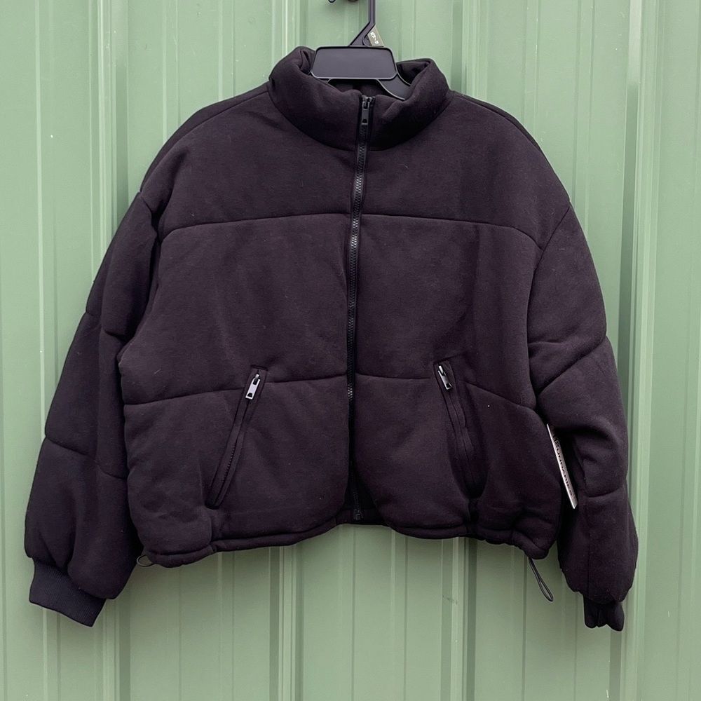 Women’s Knit Puffer Jacket Coat Size XL
